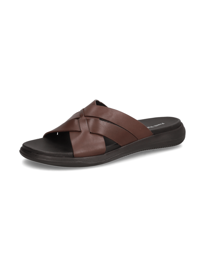 Frank-Walker-Glattleder-Pantoffel-schwarz
