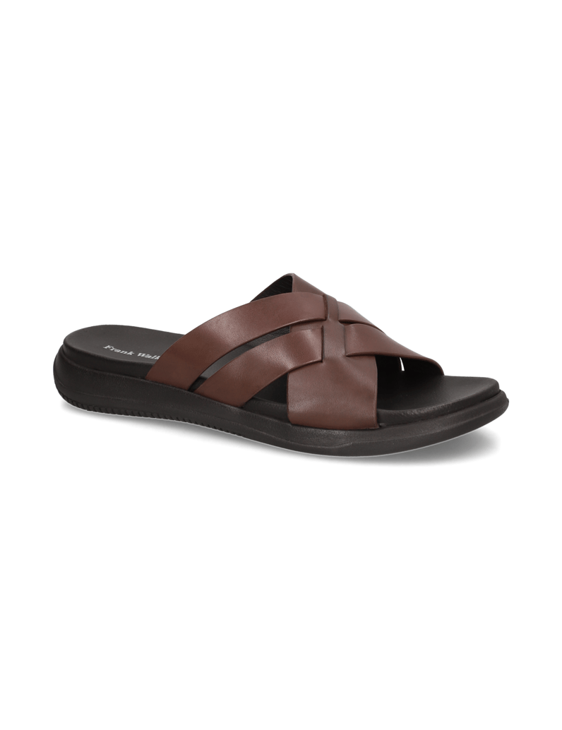 Frank-Walker-Glattleder-Pantoffel-schwarz