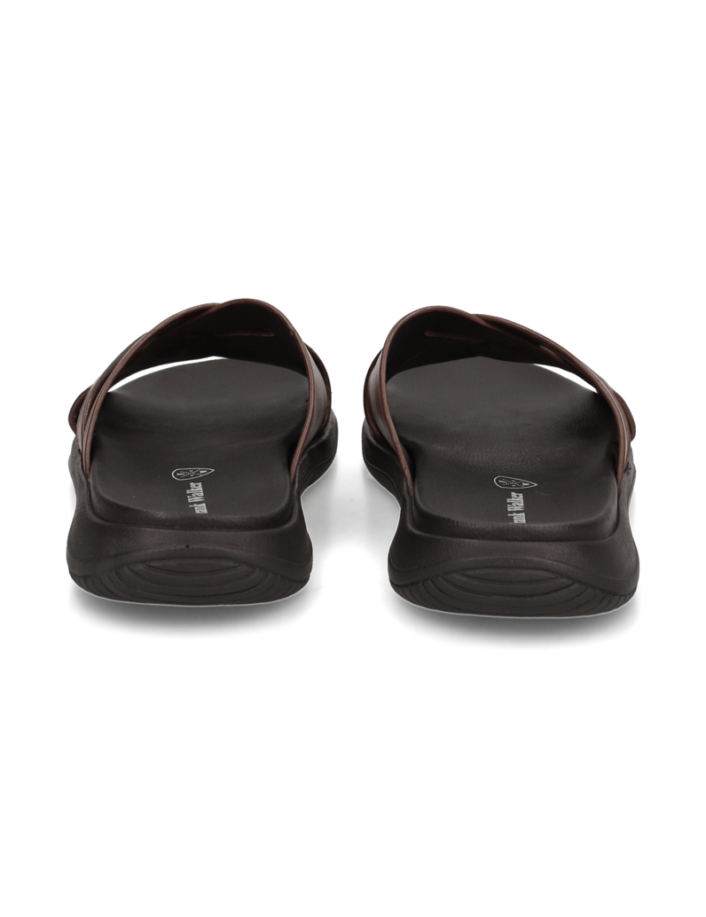 Frank-Walker-Glattleder-Pantoffel-schwarz