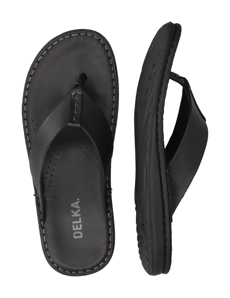 DELKA-Pantoffel-schwarz