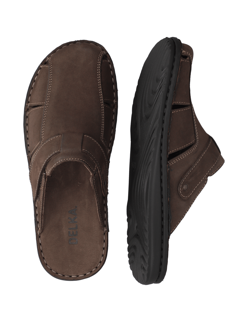 DELKA-Pantoffel-braun
