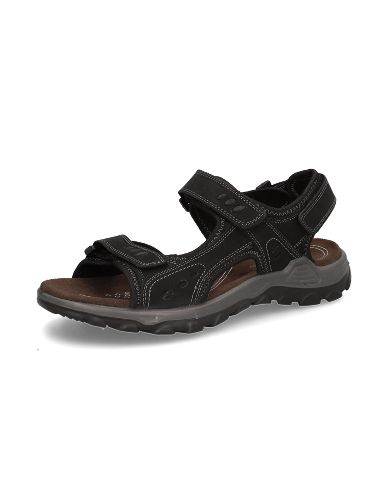 Master-Class-Nubukleder-Klassische-Sandalen-schwarz