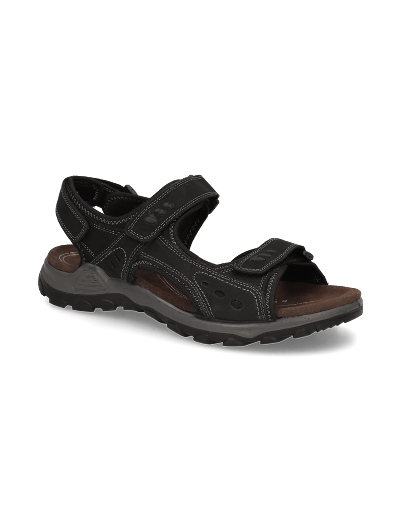 Master-Class-Nubukleder-Klassische-Sandalen-schwarz