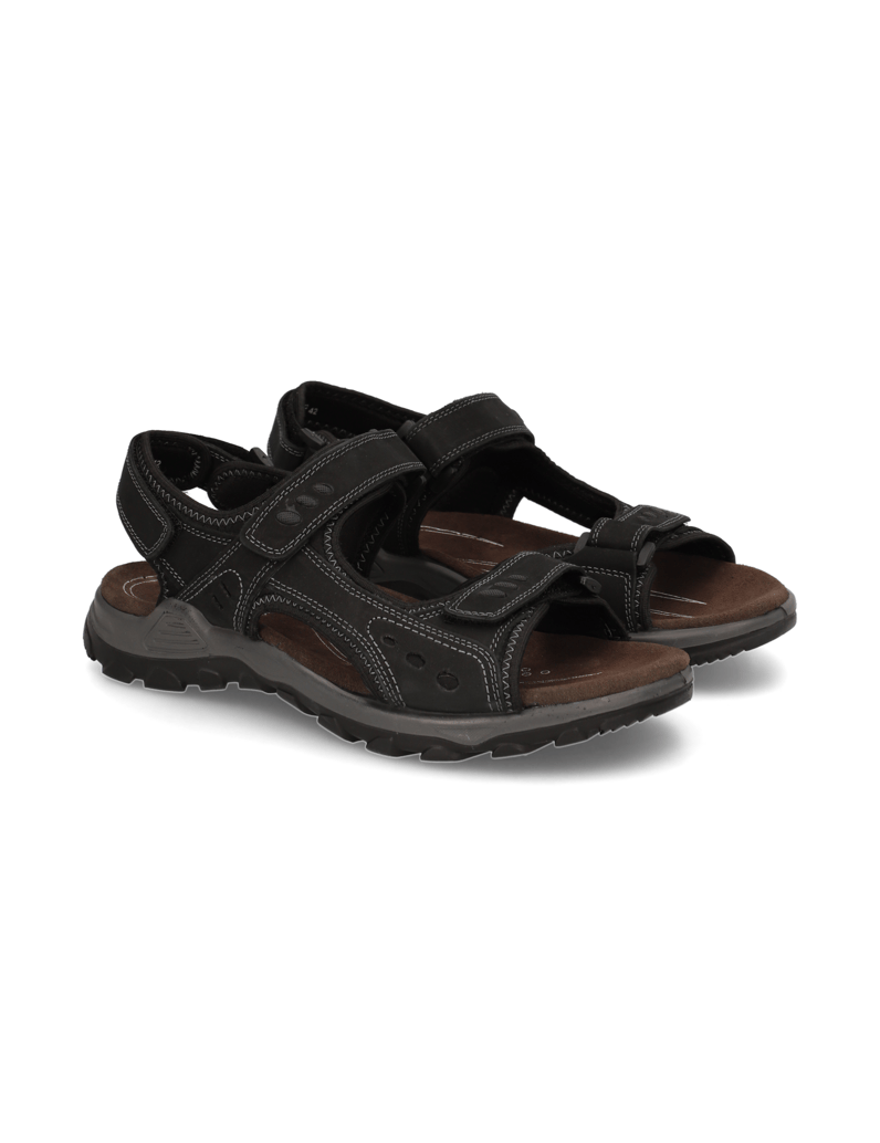 Master-Class-Nubukleder-Klassische-Sandalen-schwarz