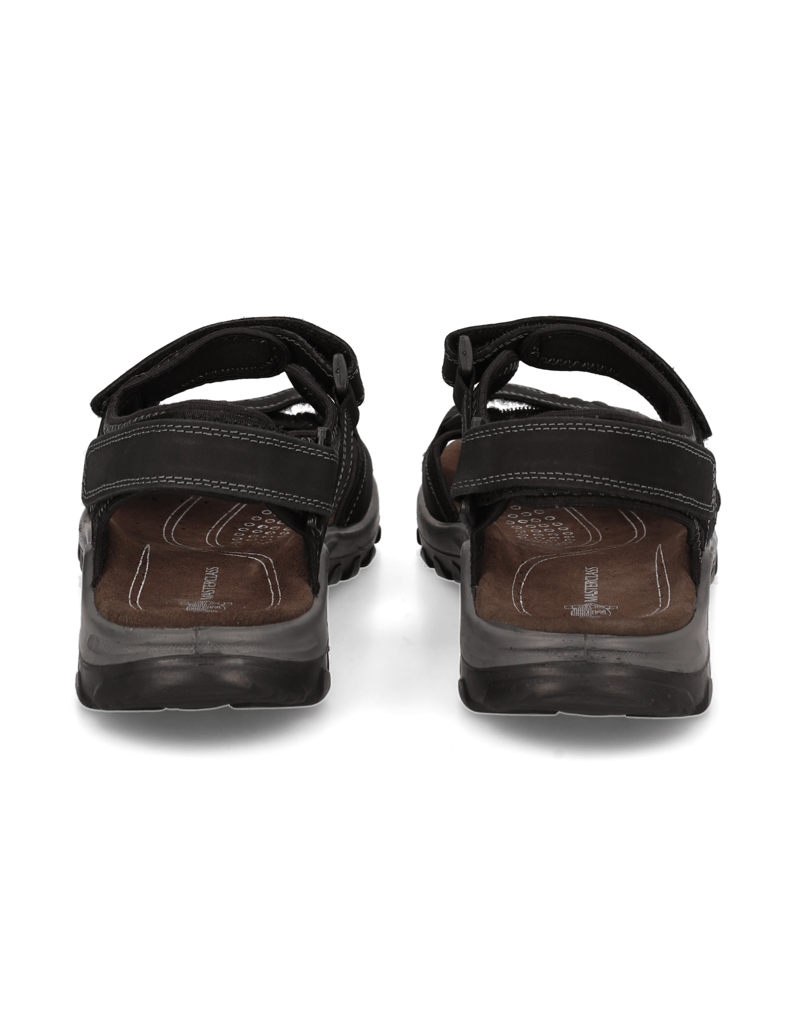 Master-Class-Nubukleder-Klassische-Sandalen-schwarz