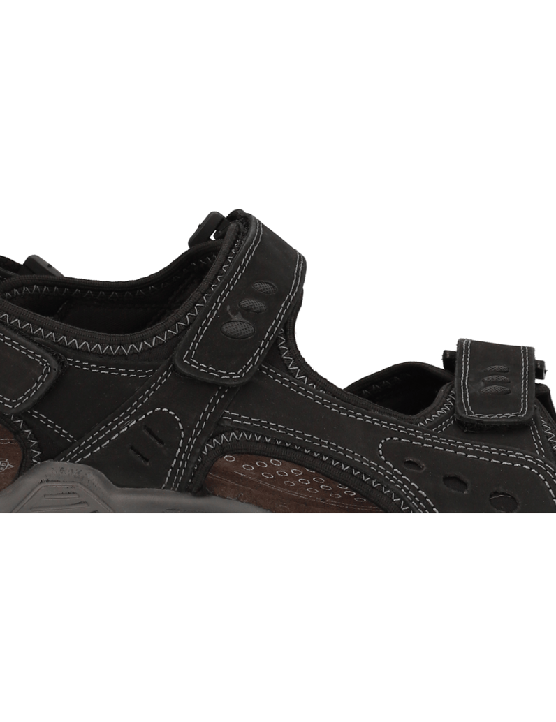 Master-Class-Nubukleder-Klassische-Sandalen-schwarz