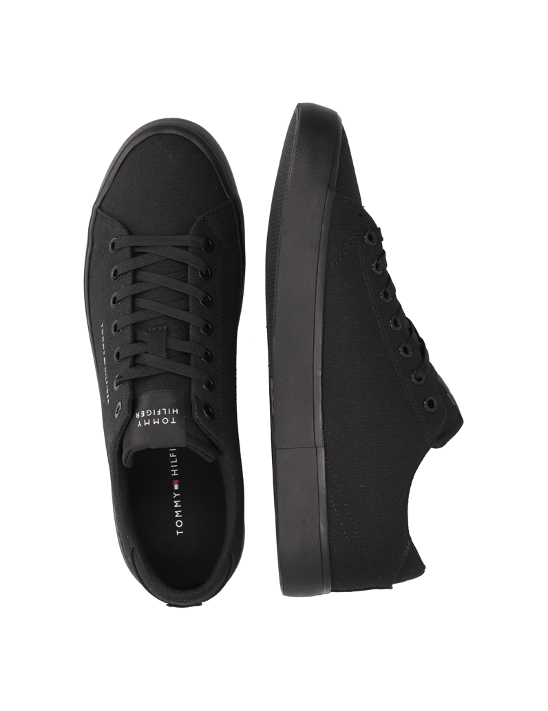 Tommy-Hilfiger-TH-HI-VULC-LOW-CANVAS-schwarz