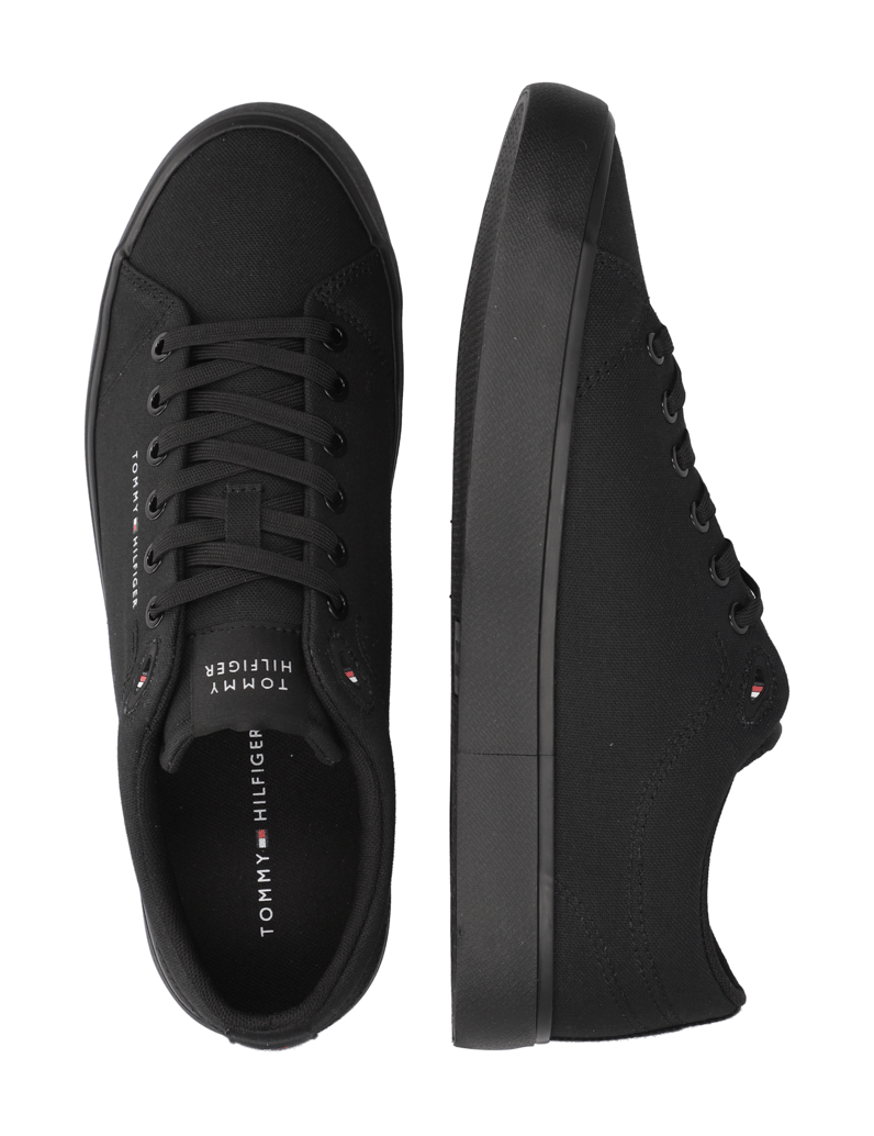 Tommy-Hilfiger-TH-HI-VULC-LOW-CORECANVAS-schwarz