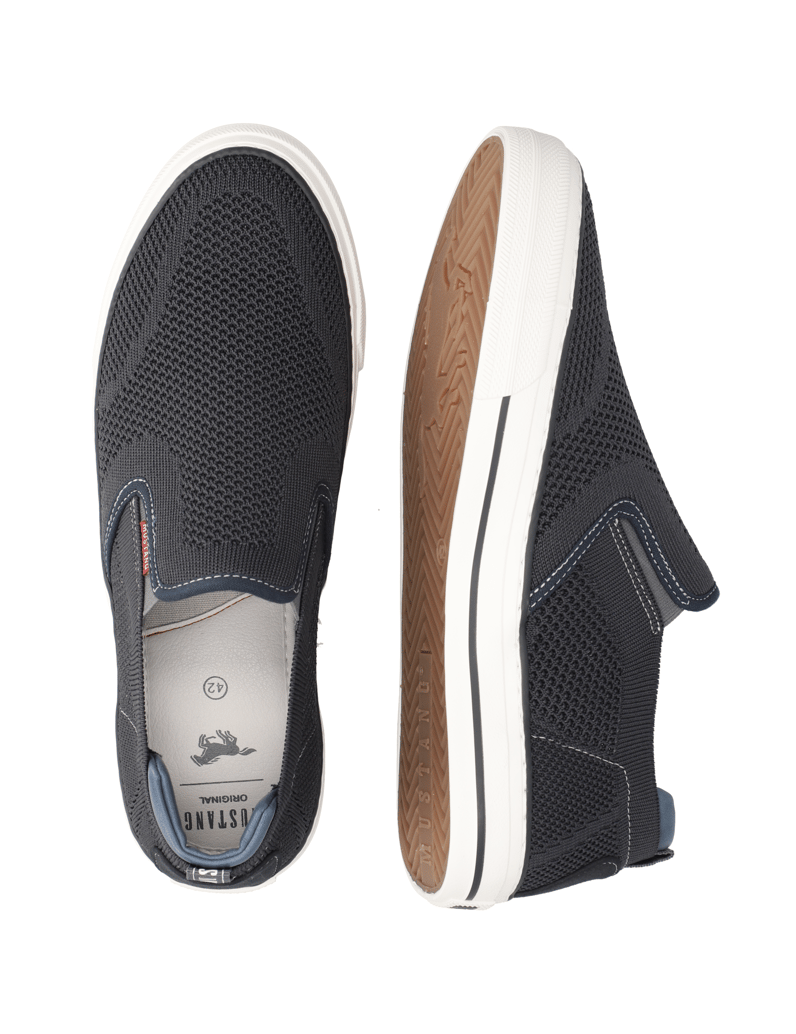 Mustang-Textil-Slipper-sportiv-grau
