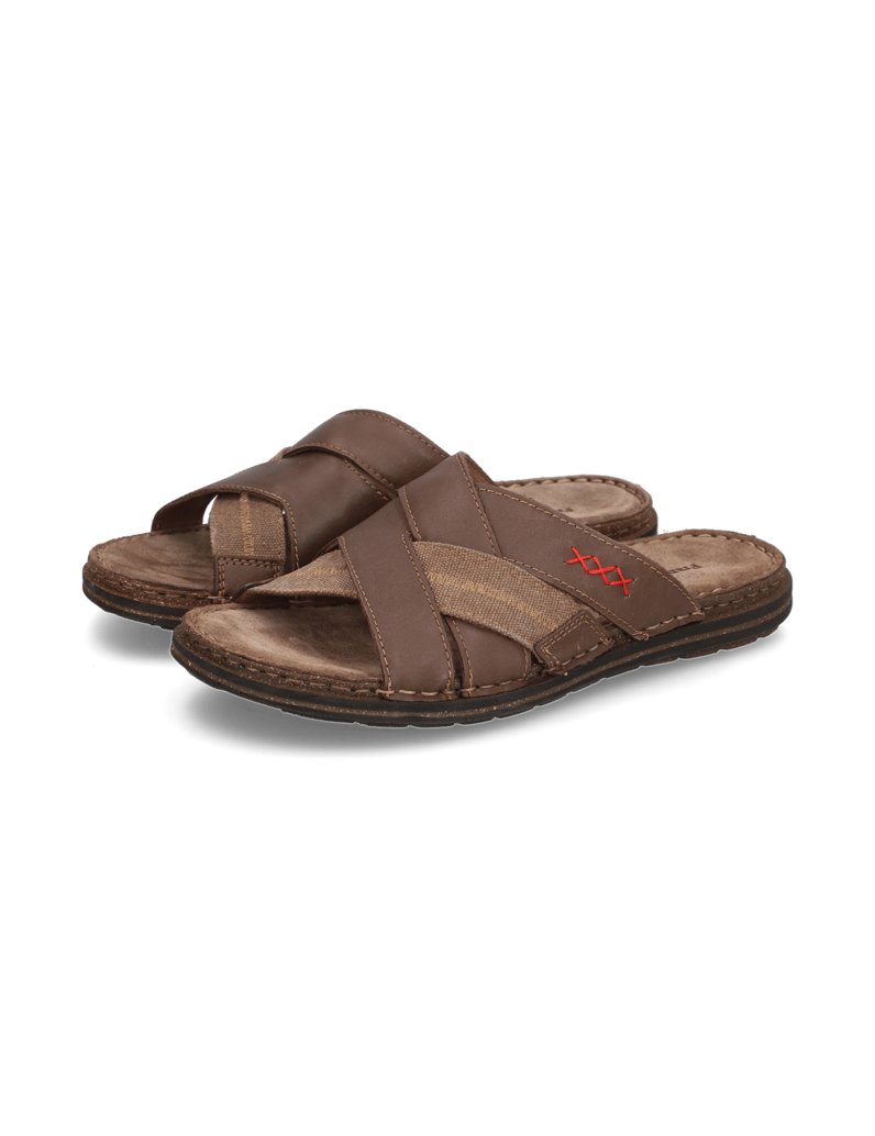 Frank-Walker-Lederkombination-Pantoffel