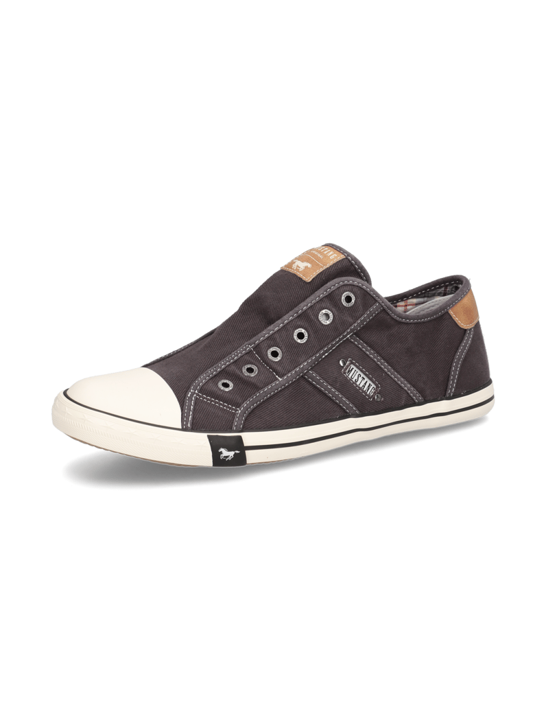 Mustang-Textil-Slipper-sportiv-schwarz