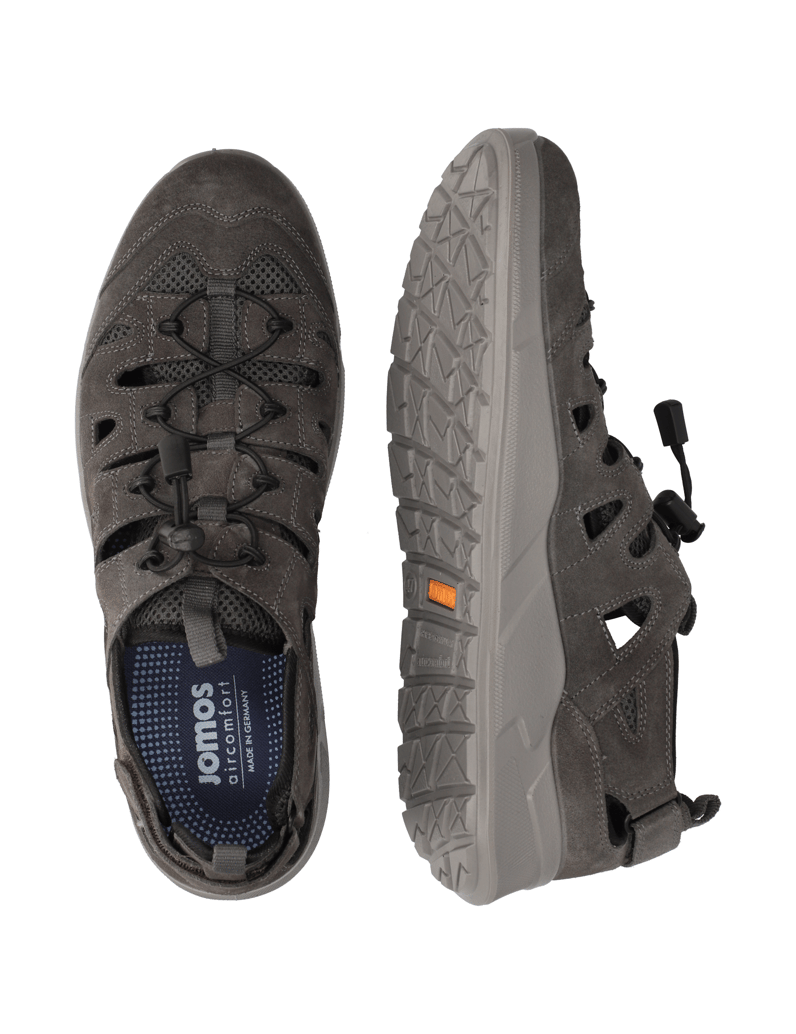 Jomos-Veloursleder-Sandale-grau