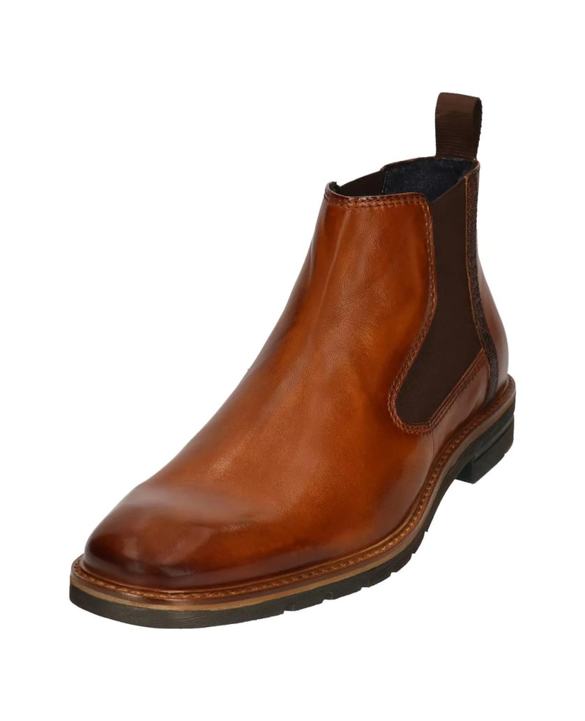 BUGATTI-Glattleder-Chelsea-Boot-cognac
