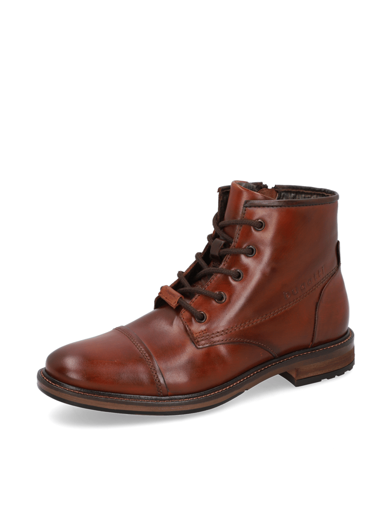 BUGATTI-Stiefelette-elegant-cognac