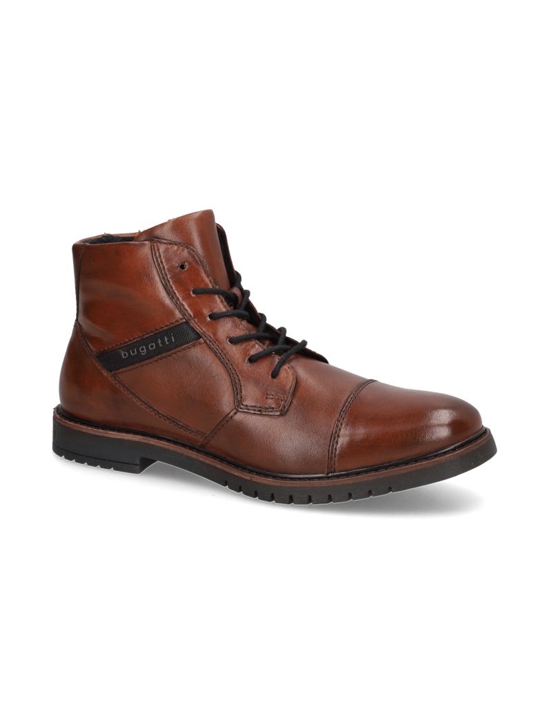 BUGATTI-Glattleder-Boot-braun