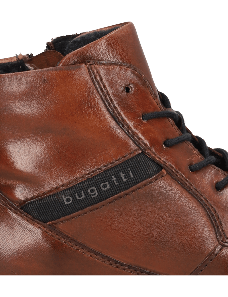 BUGATTI-Glattleder-Boot-braun