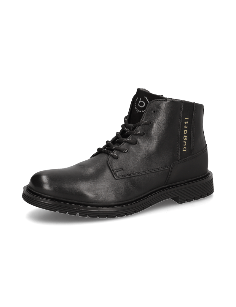 BUGATTI-Schnürstiefelette-schwarz