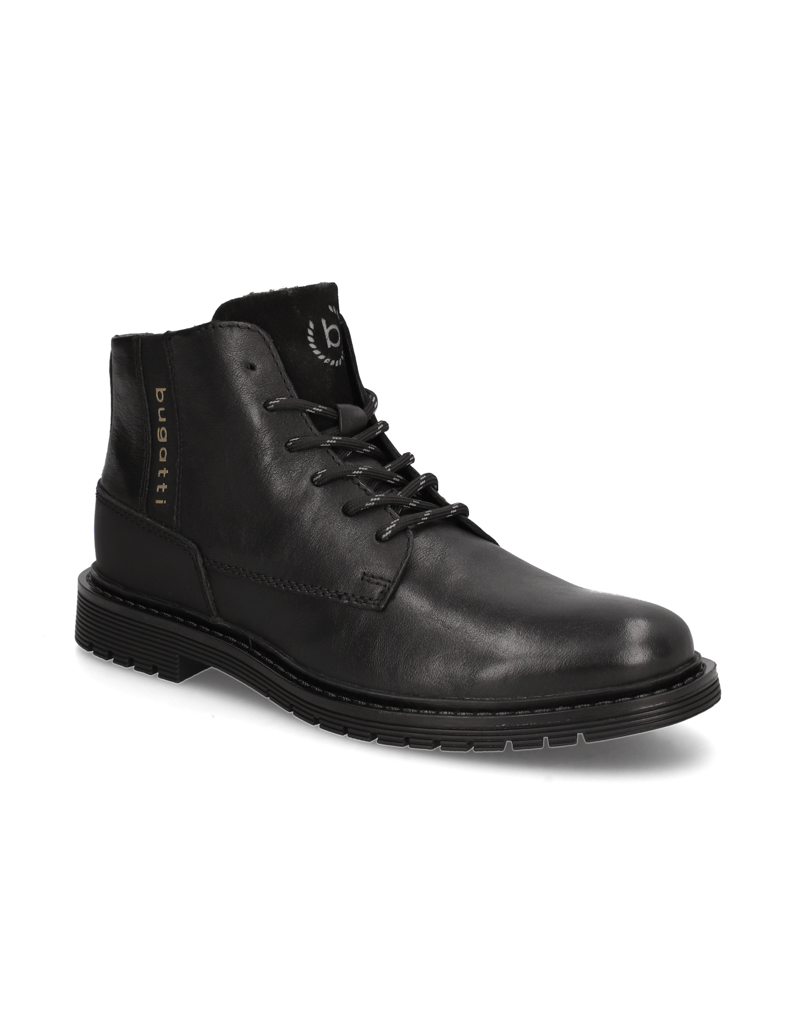 BUGATTI-Schnürstiefelette-schwarz