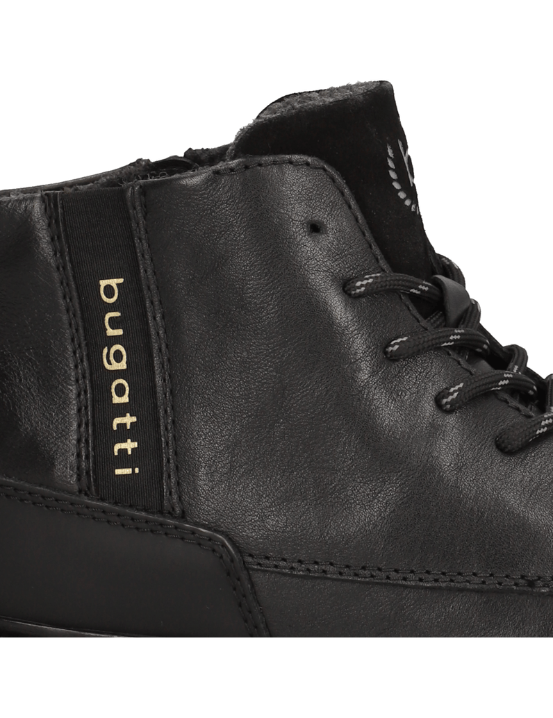 BUGATTI-Schnürstiefelette-schwarz