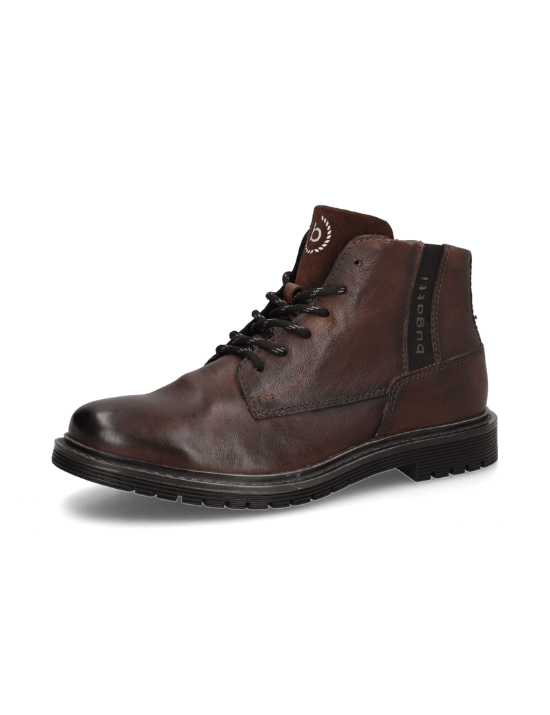 BUGATTI-Schnürstiefelette-schwarz