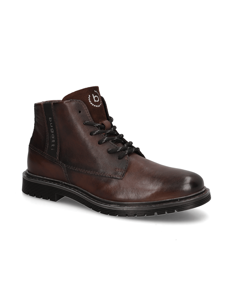BUGATTI-Schnürstiefelette-schwarz