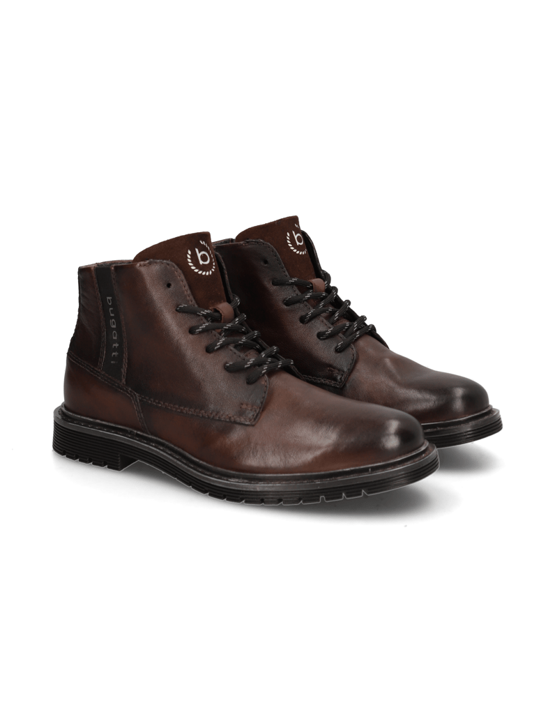 BUGATTI-Schnürstiefelette-schwarz