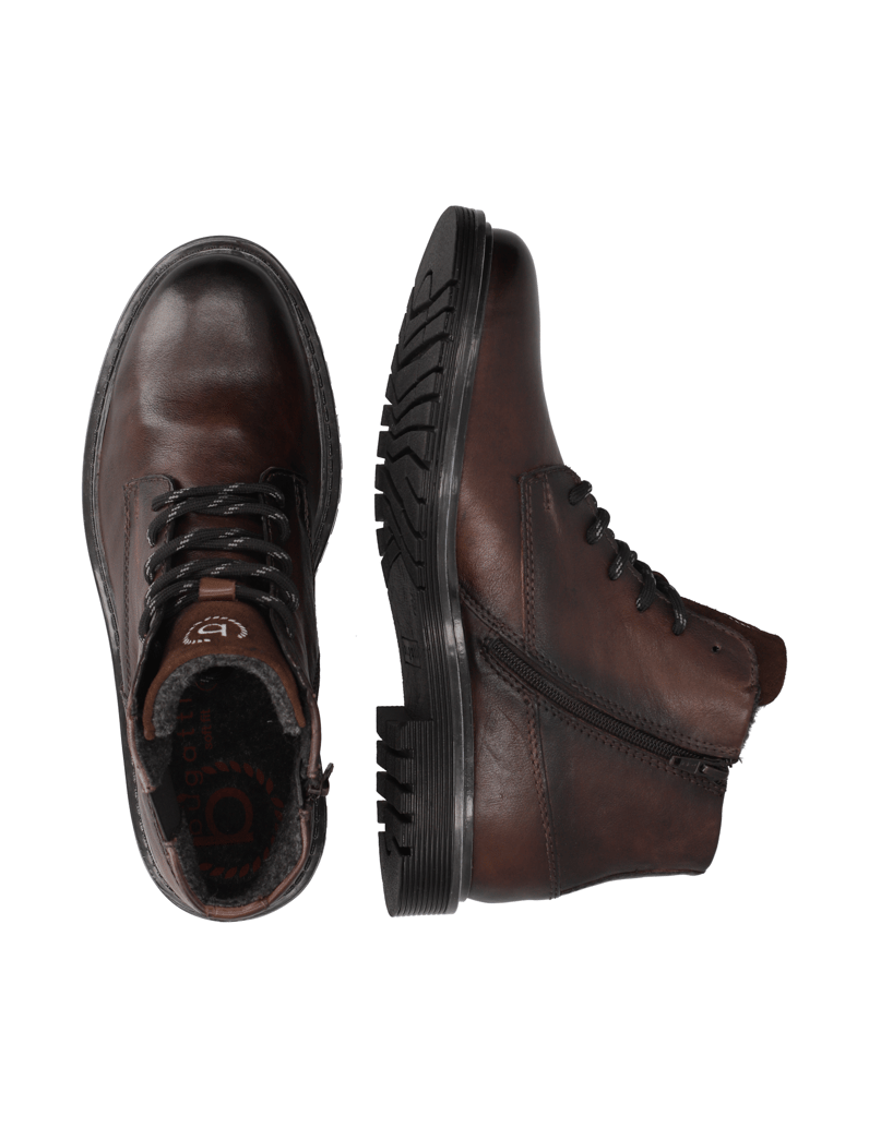 BUGATTI-Schnürstiefelette-schwarz