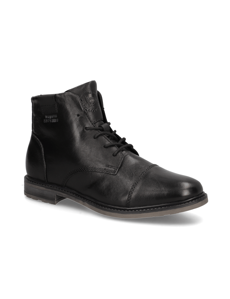 BUGATTI-Schnürstiefelette-schwarz