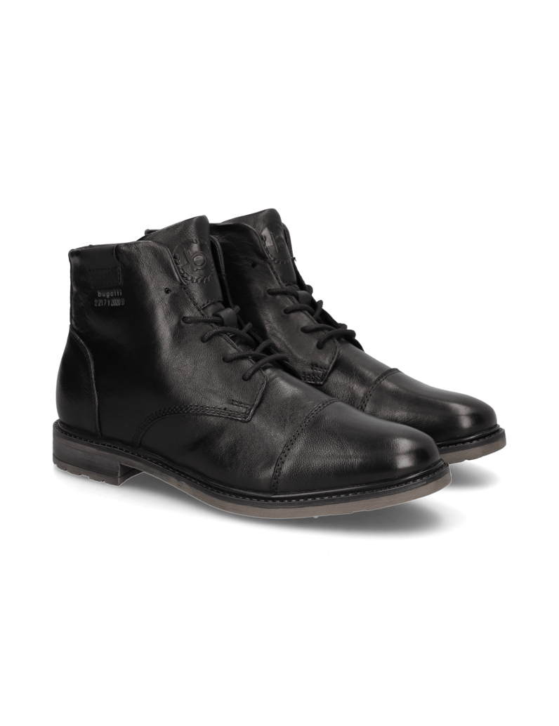 BUGATTI-Schnürstiefelette-schwarz