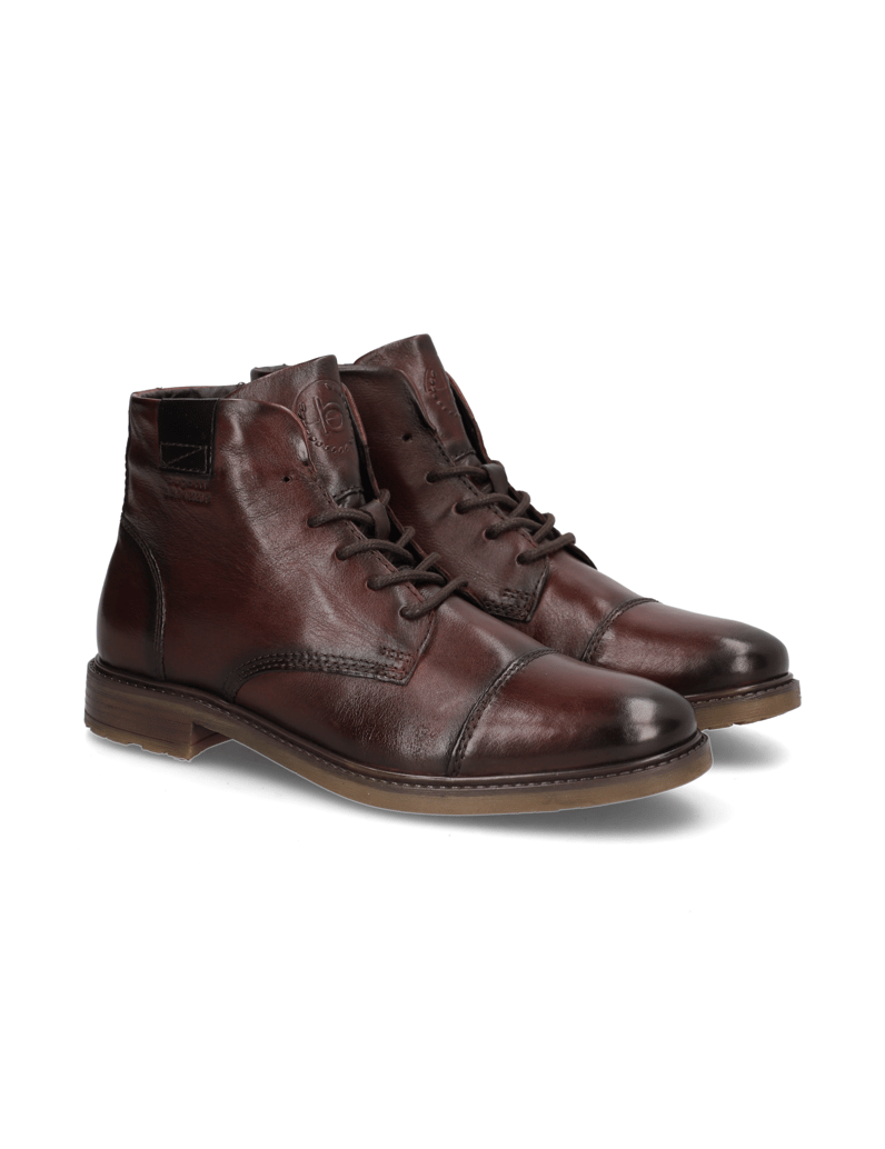 BUGATTI-Schnürstiefelette-schwarz