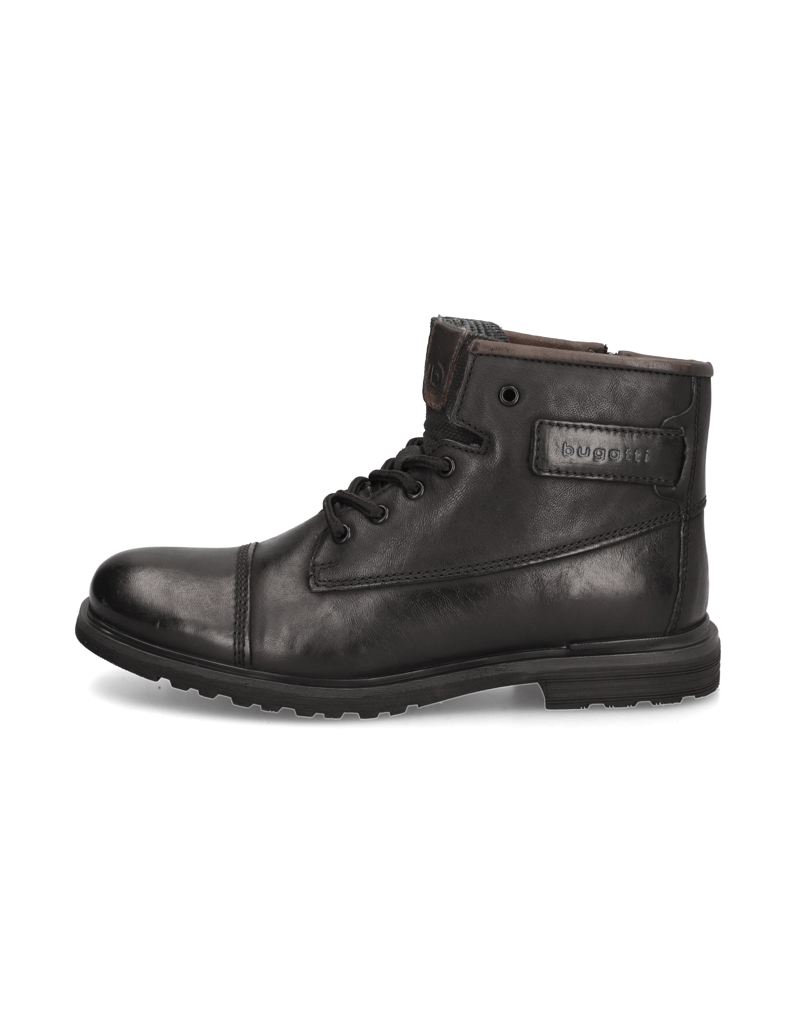 BUGATTI-Schnürstiefelette-schwarz