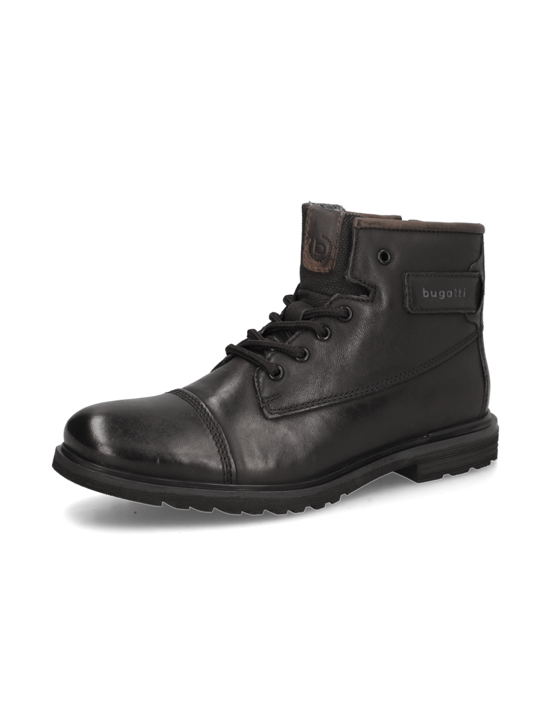 BUGATTI-Schnürstiefelette-schwarz