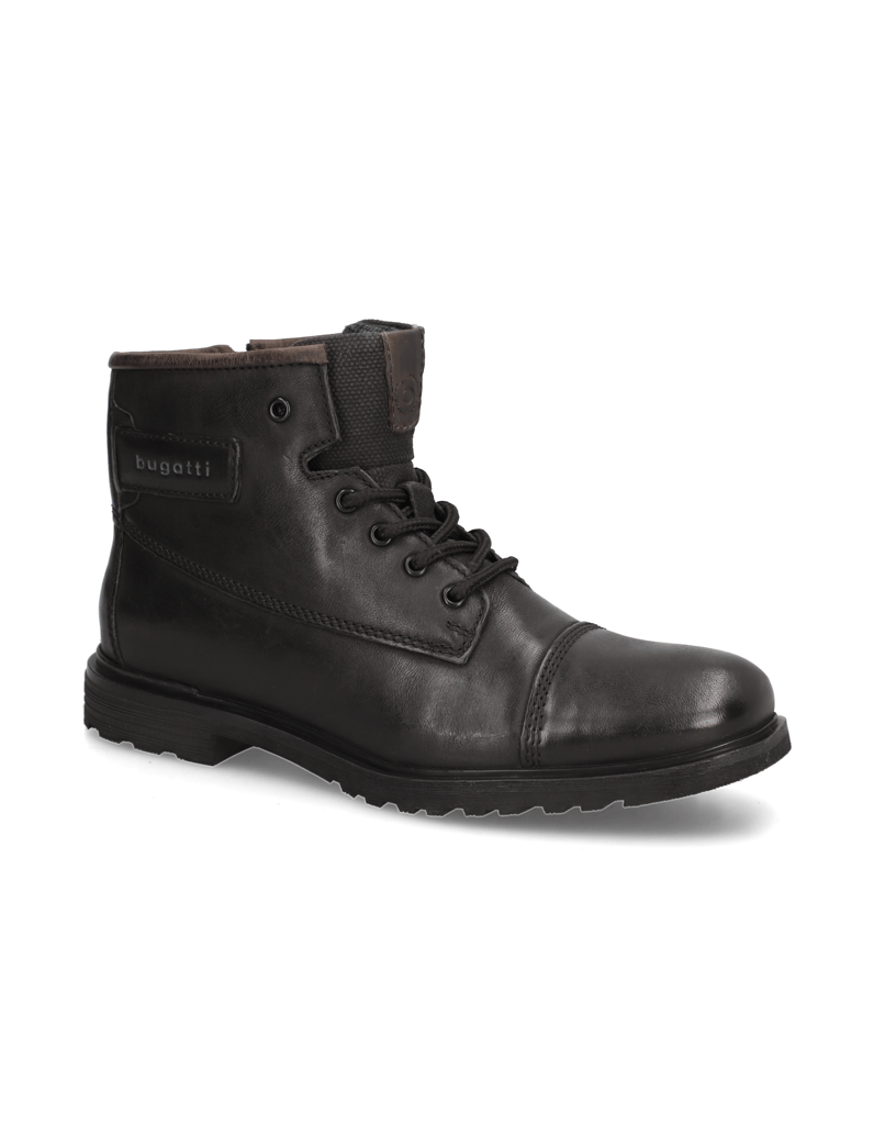 BUGATTI-Schnürstiefelette-schwarz