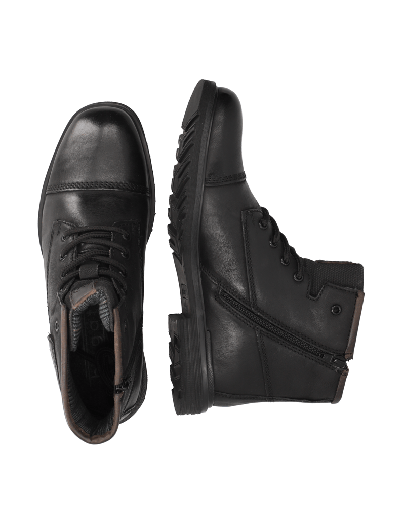 BUGATTI-Schnürstiefelette-schwarz