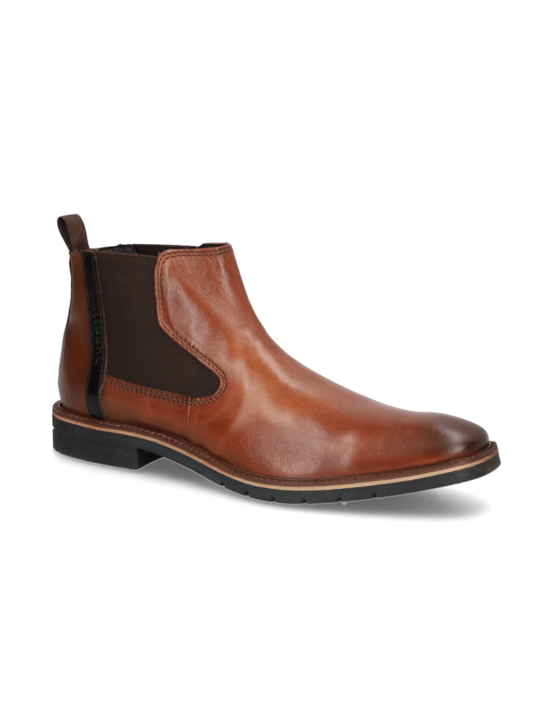 BUGATTI-Glattleder-Chelsea-Boot-cognac