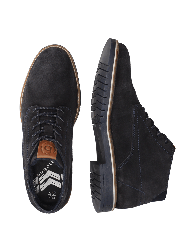 BUGATTI-Veloursleder-Boot-grau