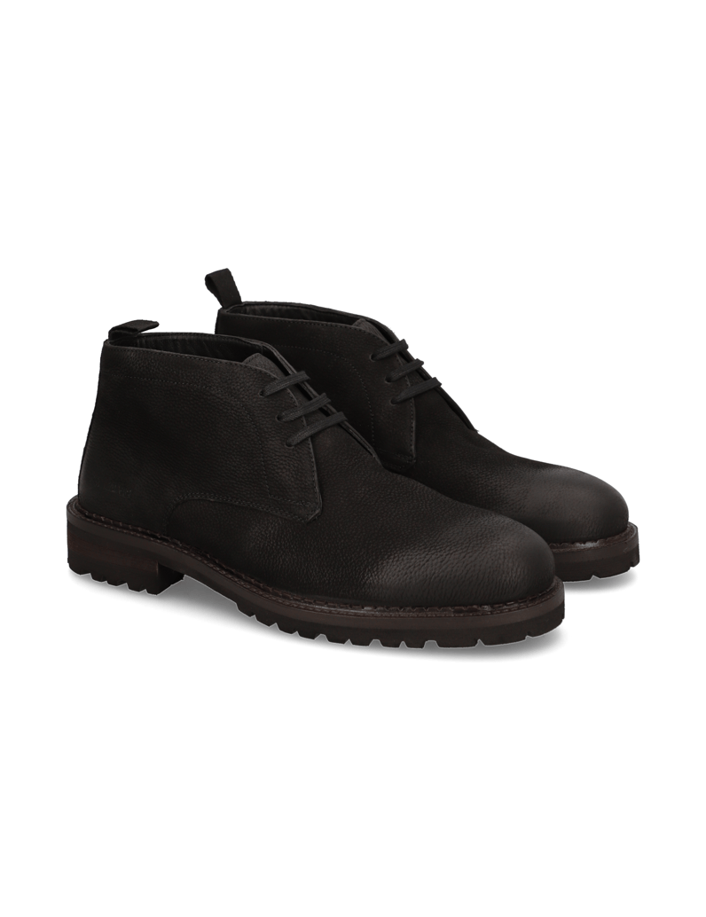 Pat-Calvin-Nubukleder-Boot-schwarz