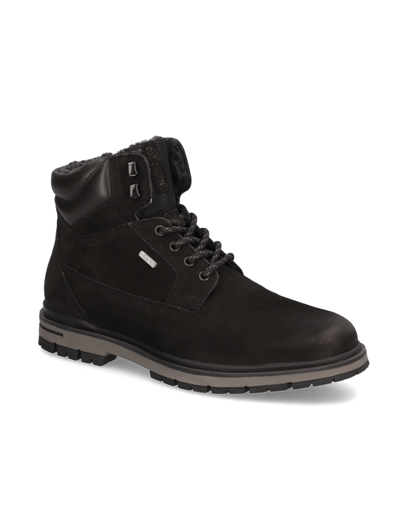 Pat-Calvin-Nubukleder-Boot-schwarz