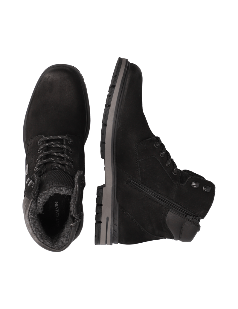 Pat-Calvin-Nubukleder-Boot-schwarz