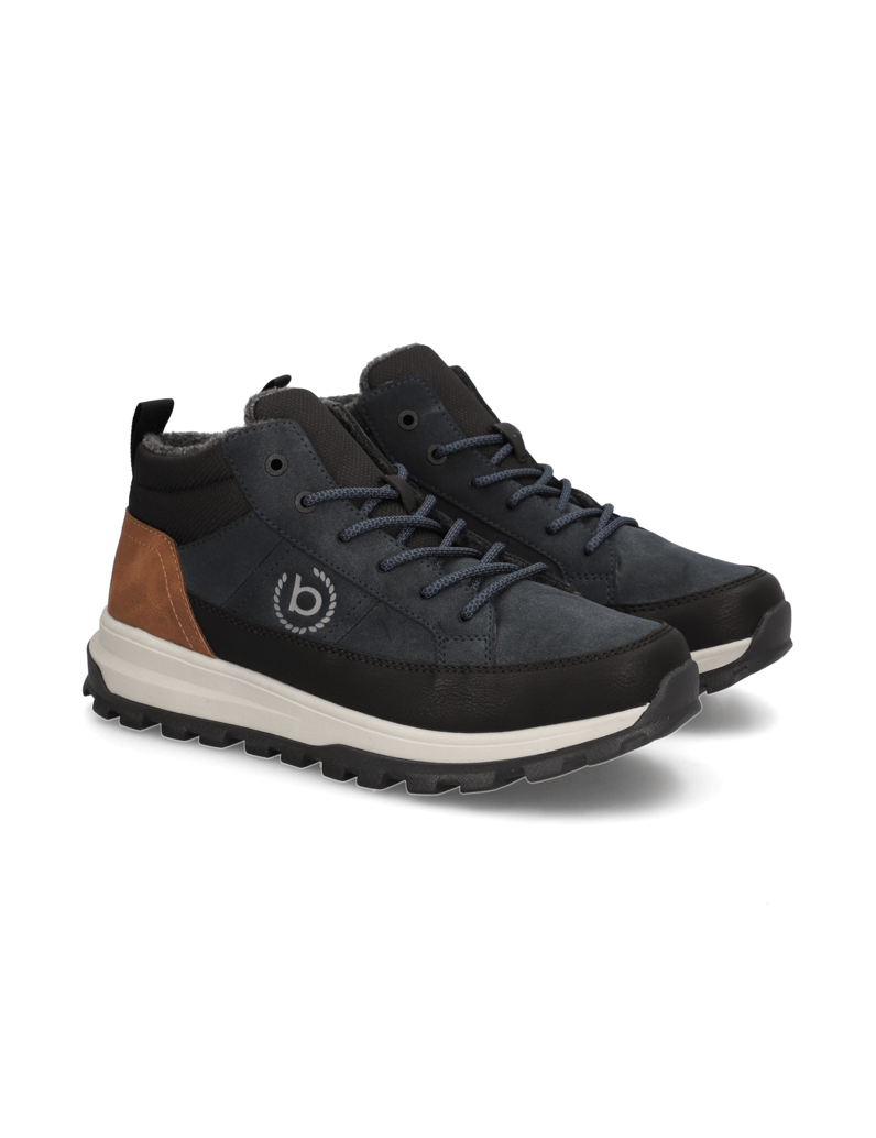 BUGATTI-DENIM-Sneaker-Mid-Cut-blau