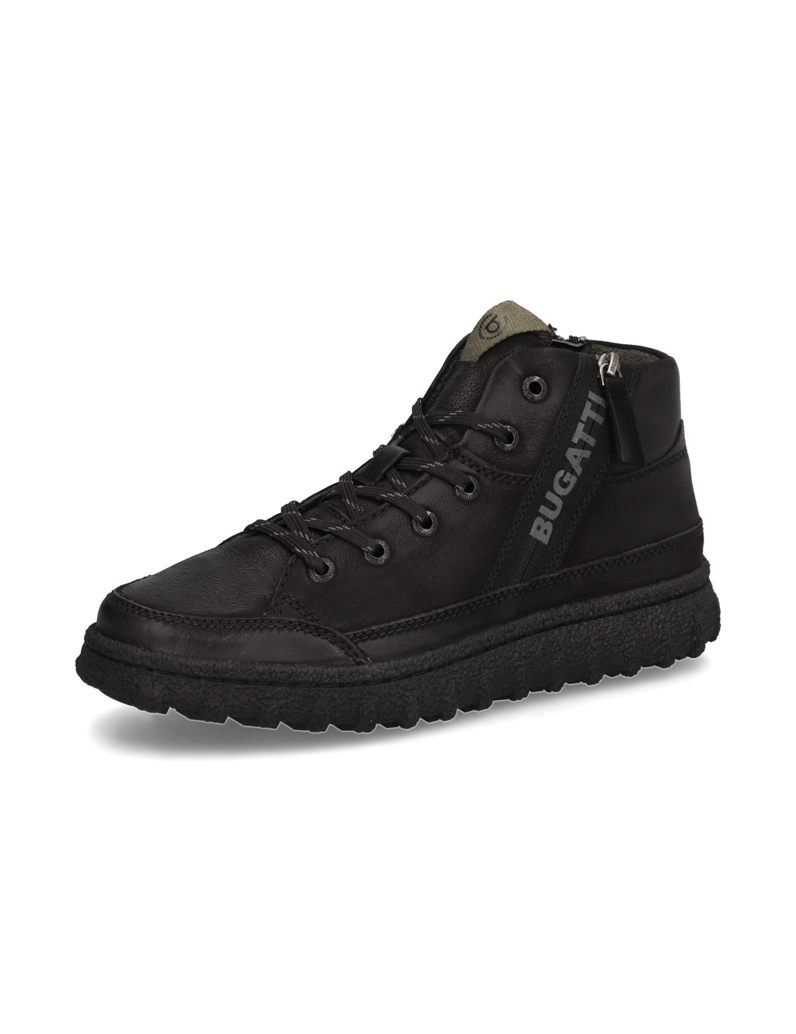 BUGATTI-DENIM-Nubukleder-Boot-schwarz