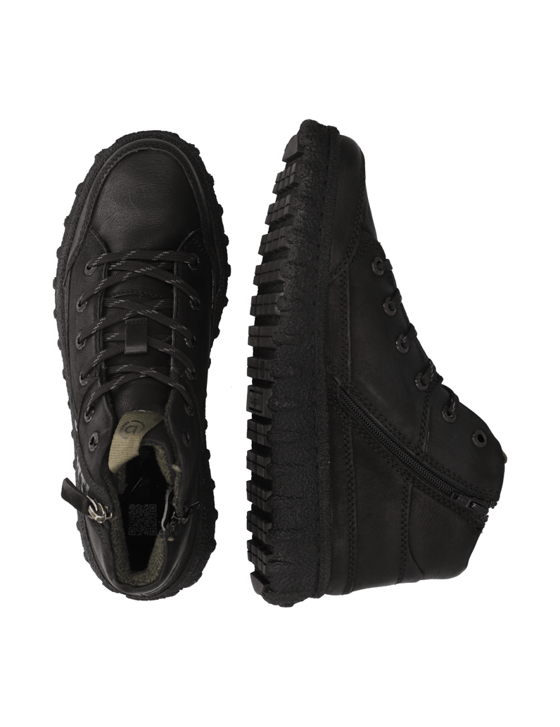 BUGATTI-DENIM-Nubukleder-Boot-schwarz
