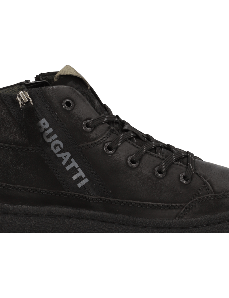 BUGATTI-DENIM-Nubukleder-Boot-schwarz