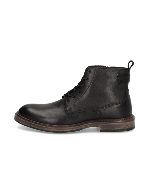 Glattleder Schnürstiefelette