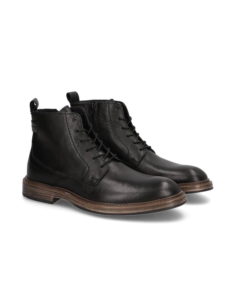 Pat-Calvin-Glattleder-Schnürstiefelette-schwarz
