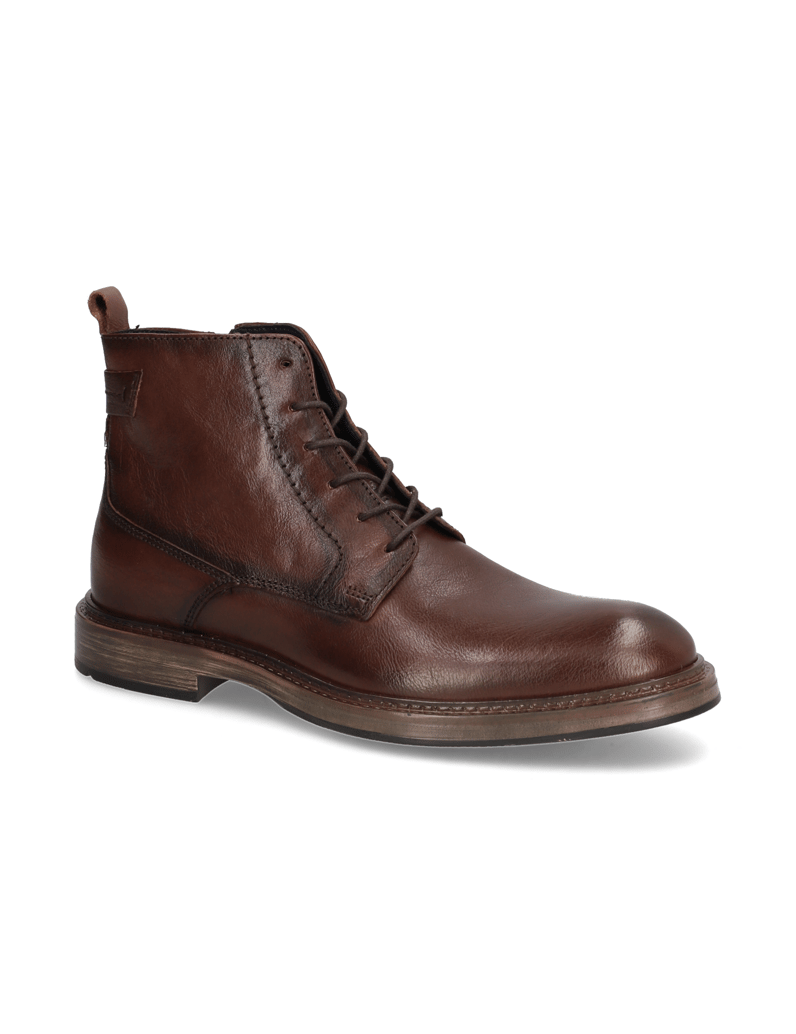 Pat-Calvin-Glattleder-Schnürstiefelette-schwarz