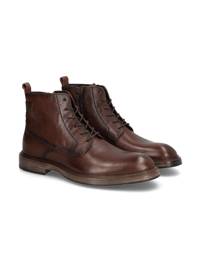 Pat-Calvin-Glattleder-Schnürstiefelette-schwarz