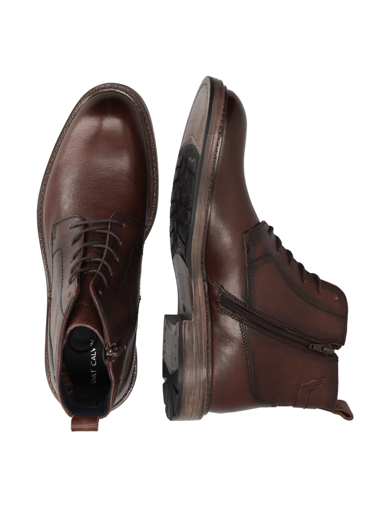 Pat-Calvin-Glattleder-Schnürstiefelette-schwarz