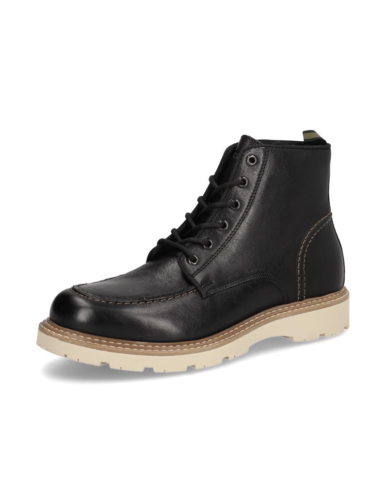 Pat-Calvin-Glattleder-Boot-schwarz