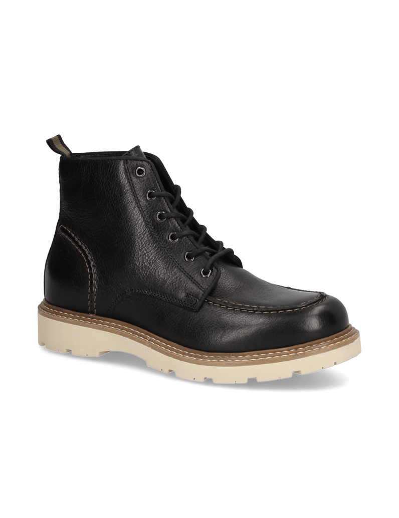 Pat-Calvin-Glattleder-Boot-schwarz